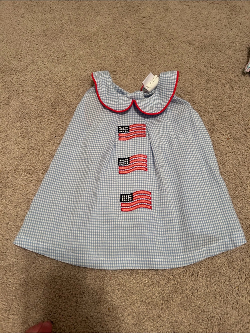 Stichy Fish American Flag Dress 12mo